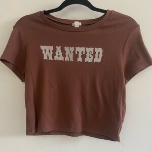 Western Garage Crop Top